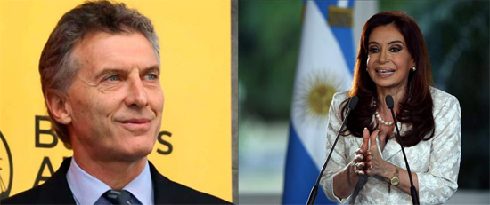Cristina Fernández y Mauricio Macri