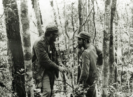Fidel y el Che en la Sierra Maestra