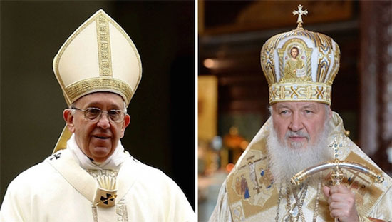 El Papa y el patriarca de la Iglesia Ortodoxa rusa