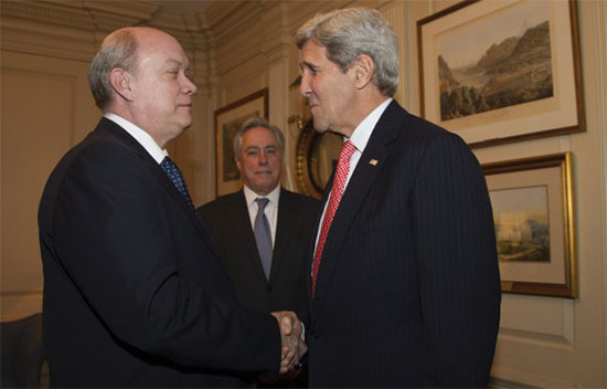John Kerry y Rodrigo Malmierca
