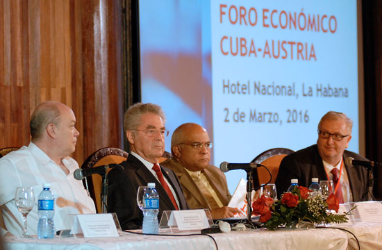 Rodrigo Malmierca y el presidente de Austria