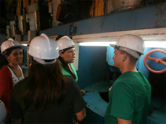 Jóvenes trabajadores camagüeyanos.