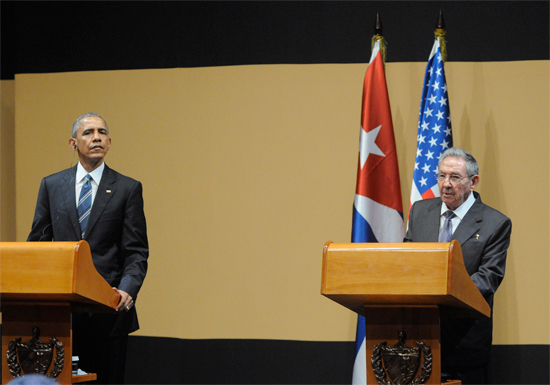 Raúl y Obama