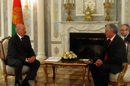 Lukashenko y Díaz-Canel