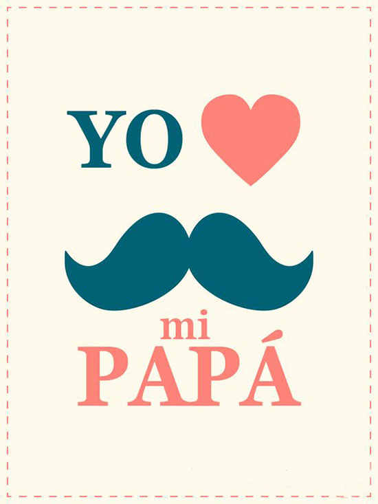 ¡Los bigotes de papá!