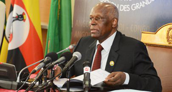 José Eduardo dos Santos, presidente de Angola.