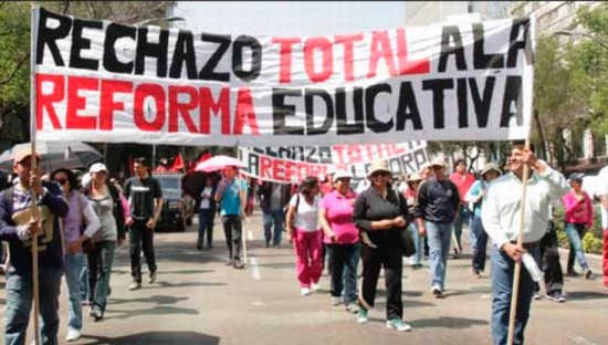 Crecen las movilizaciones contra reforma educativa en México