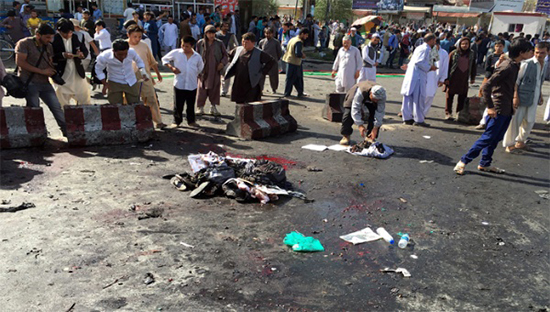 Manifestación de miembros de la minoría hazara en Kabul