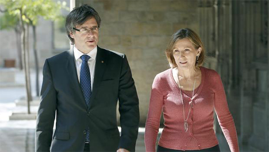 Carles Puigdemont y Carme Forcadell