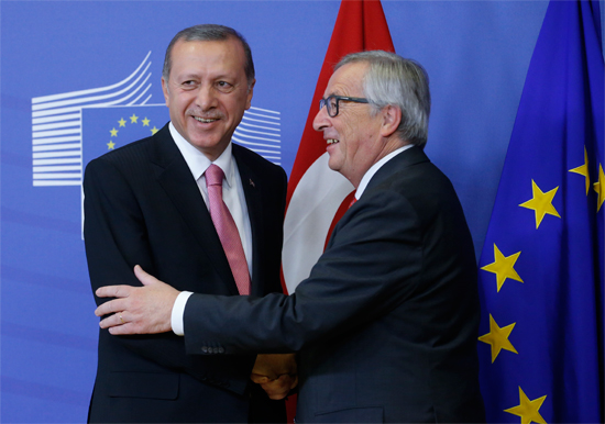 Erdogan y Jean Claude Juncker