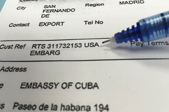 Deniegan servicios postales a Cuba en España, por el bloqueo de Estados Unidos. Estando restablecidos los envíos postales directos entre ambas naciones