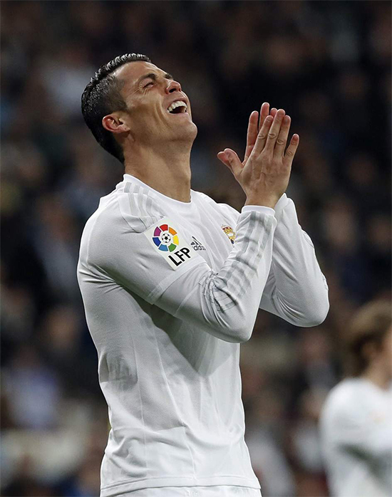 Ronaldo celebra, pero su equipo empata.
