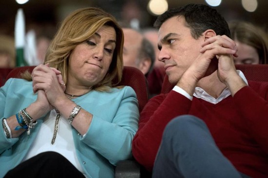 Susana Díaz y Pedro Sánchez, dos líderes en tensión