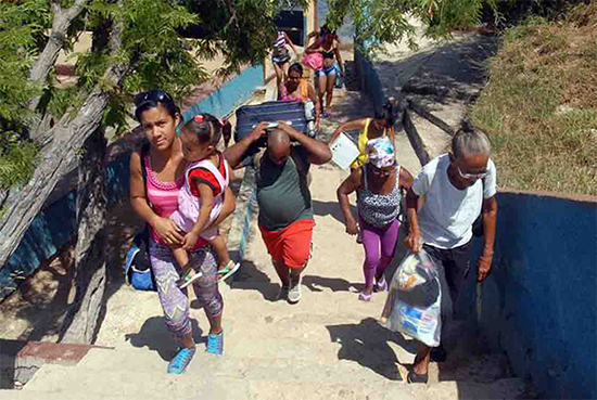 Santiagueros evacuados