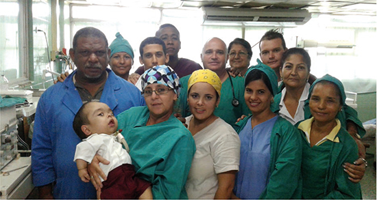 Una gran familia tiene Edikson en el hospital de San Cristóbal