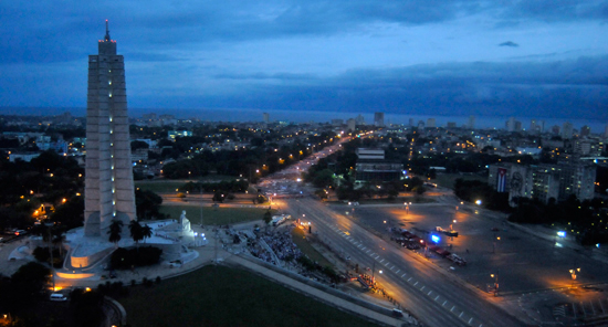 Prácticas en la Plaza de la Revolución