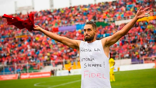 El futbolista Juan Cominges dedicó un gol al Comandante en Jefe Fidel Castro