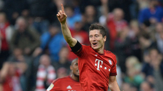 Lewandowski marcó el gol de la victoria para el Bayern Múnich