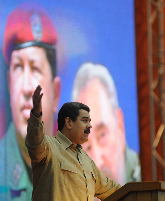 Nicolás Maduro en el Palacio de Convenciones de La Habana