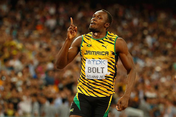 El bólido jamaicano Usain Bolt.