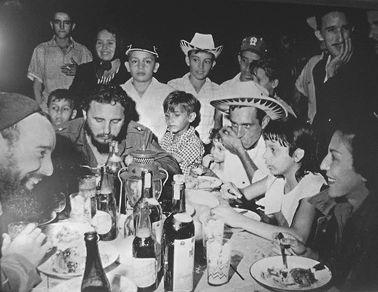 Cena carbonera con Fidel 