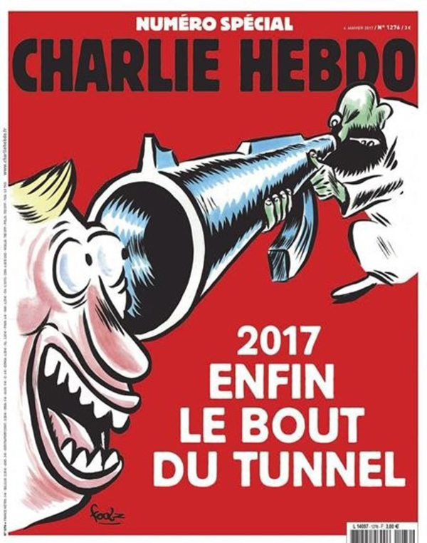 Portada especial, segundo aniversario del atentado contra Charlie Hebd