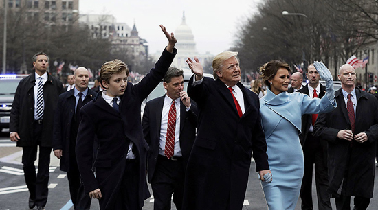 Trump y su esposa Melania