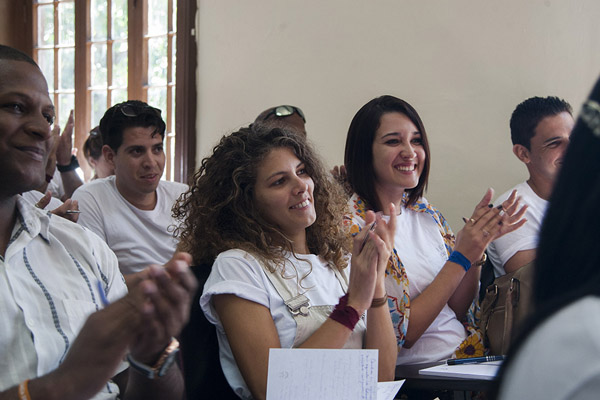 Delegados al II Encuentro de Jóvenes Periodistas