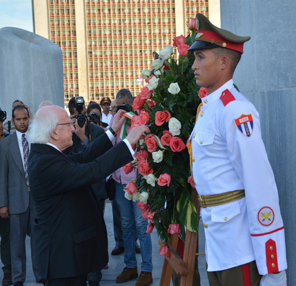 Michael D. Higgins rindió homenaje a José Martí