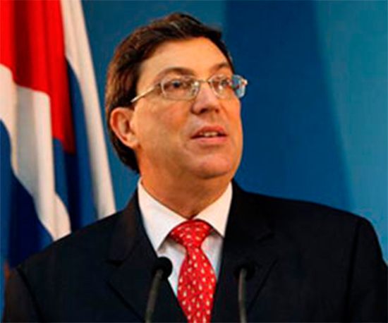 Ministro de Relaciones Exteriores de Cuba, Bruno Rodríguez Parrilla. 