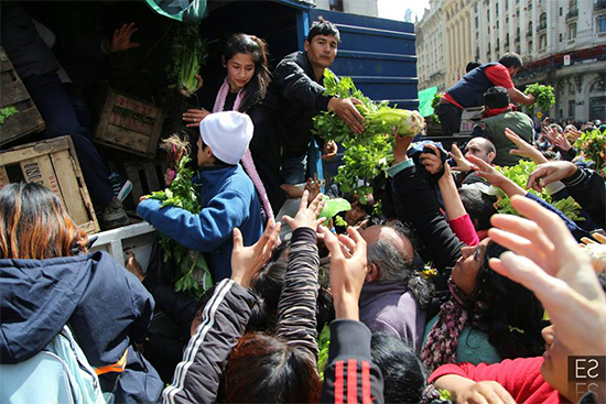 Verdurazo de protesta