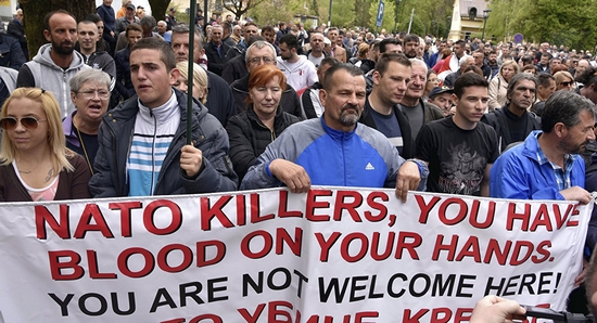 Protestas en Montenegro contra la OTAN