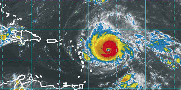 Última imagen de Irma (hora local: 3:00)