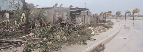 Cabarién tras el paso de Irma.