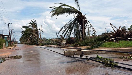 Afectaciones en el municipio cabecera de Esmeralda, Camagüey