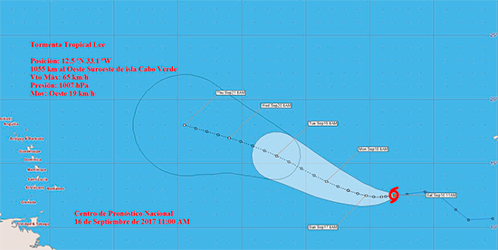 Tormenta tropical Lee