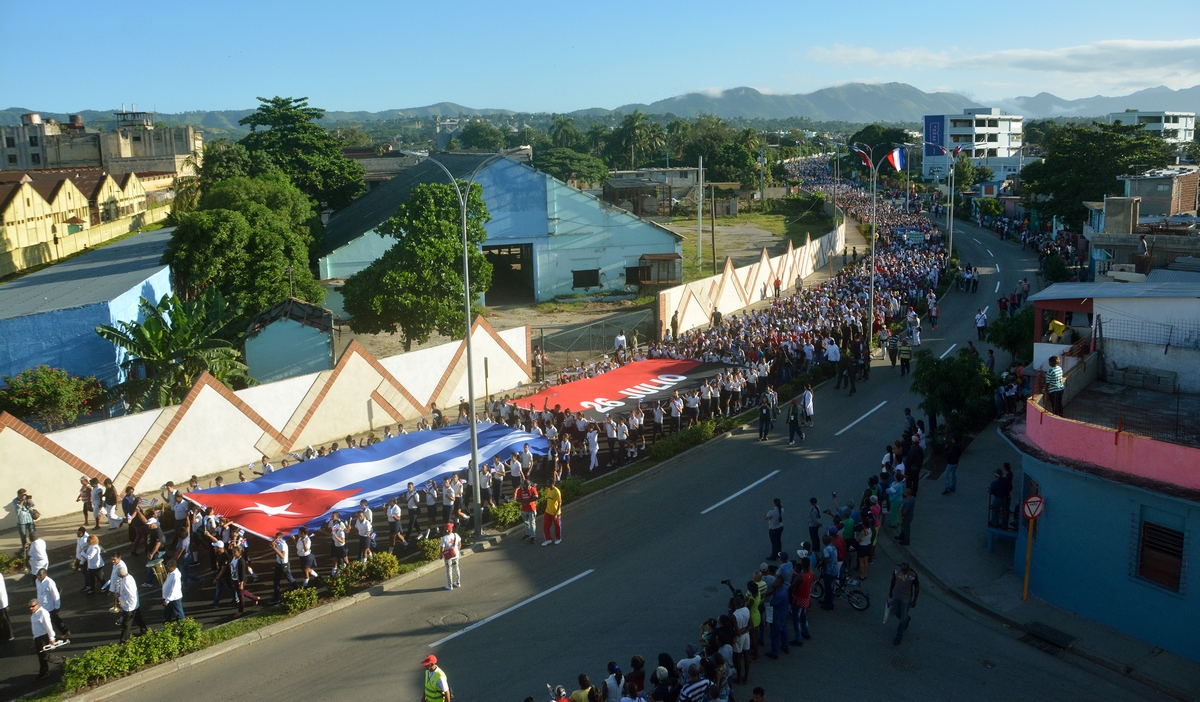 Peregrinación en Santiago de Cuba