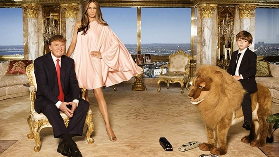La lujosa y dorada vivienda de Donald Trump en Manhattan