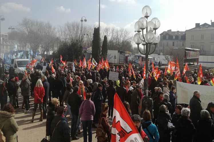 la huelga en Francia 