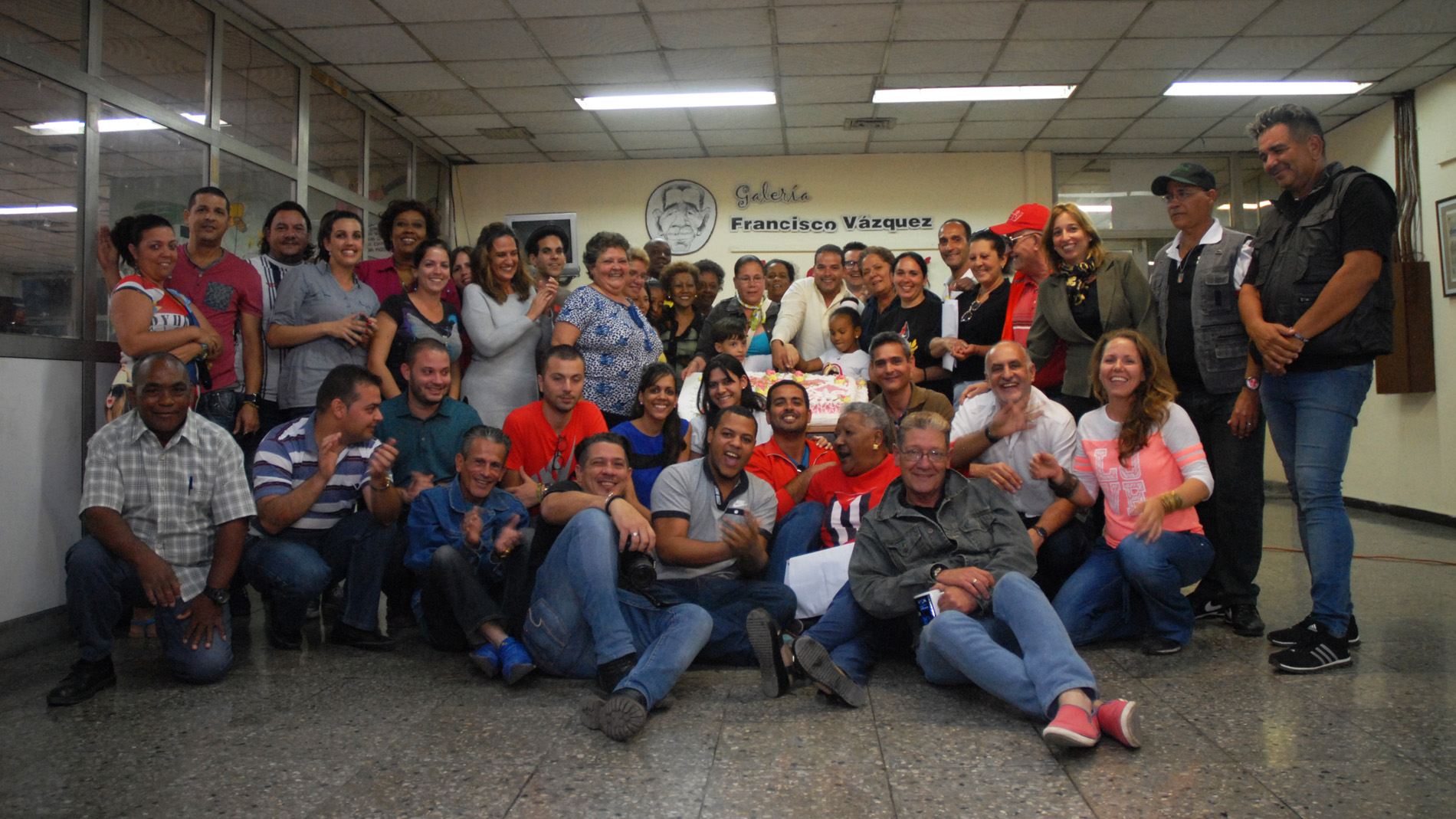 Celebración de un día de la prensa en Juventud Rebelde