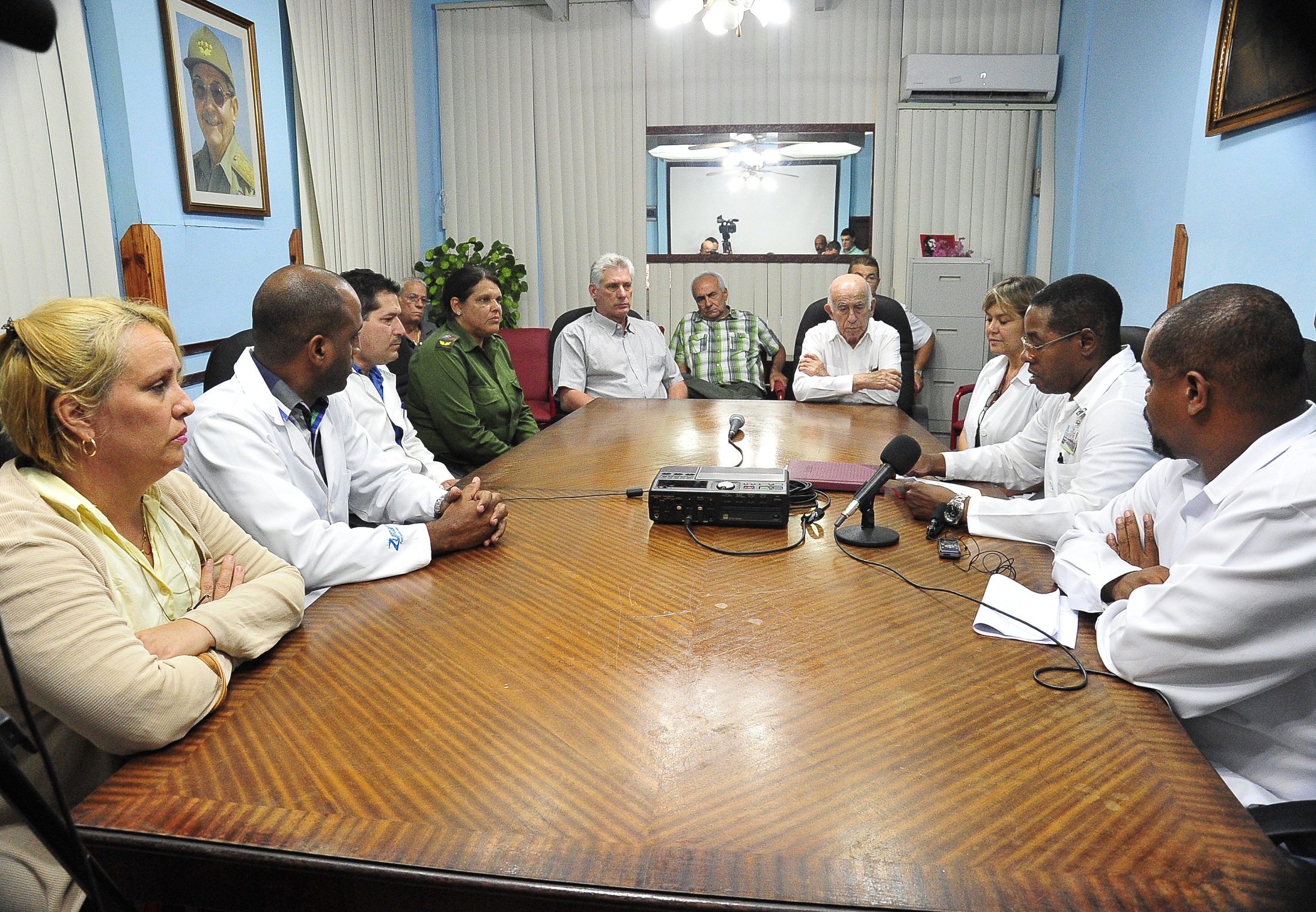 En el hospital Calixto García fueron informados acerca del estado de salud de las tres pacientes. 