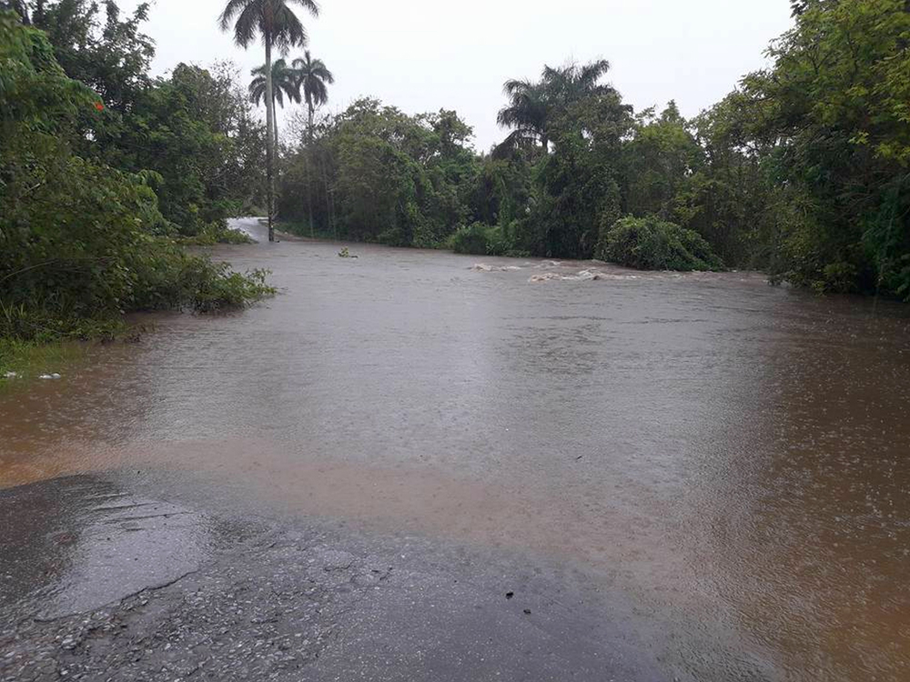 Lluvias intensas en Isla de la Juventud