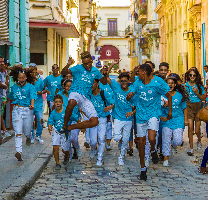 La sección juvenil de la compañía Habana Compás Dance.
