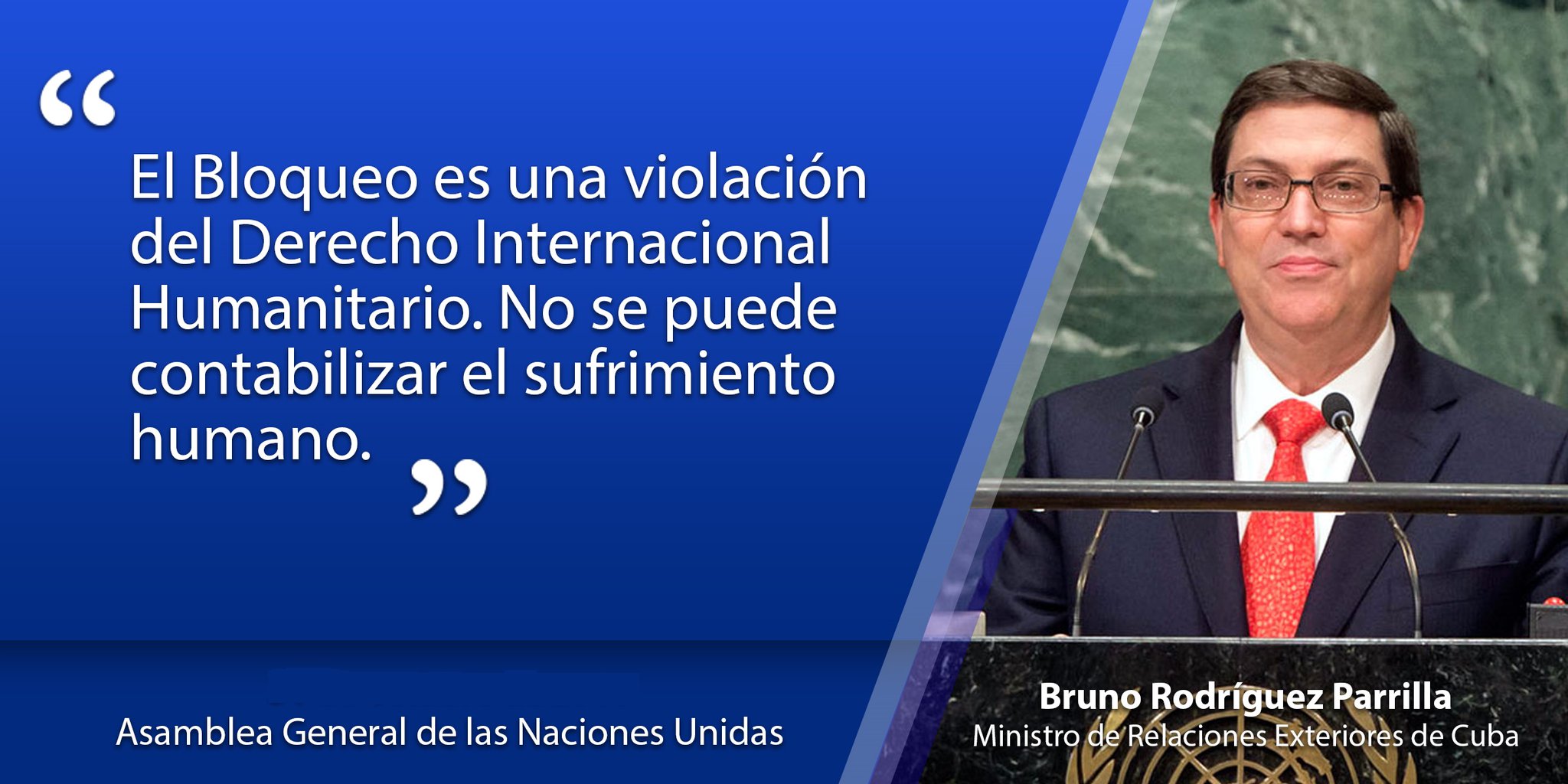 Discurso de canciller cubano recibió una ovación en la ONU