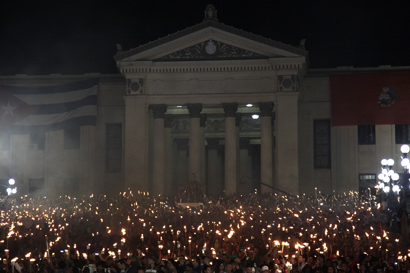 La tradicional Marcha de las Antorchas