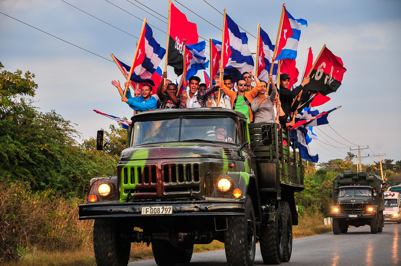 Caravana de la Libertad a los 60 años del triunfo revolucionario.