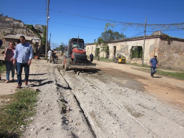 Labores constructivas en el proyecto del acueducto, drenaje y alcantarillado de Cárdenas