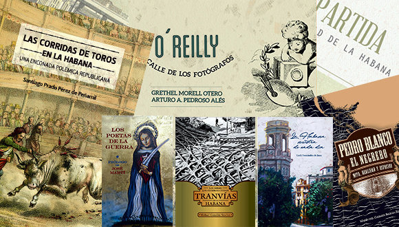 Portada de algunos libros de Boloña