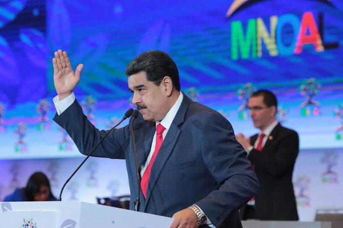  Nicolás Maduro agradece apoyo del Mnoal a Venezuela
