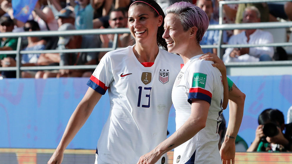 Alex Morgan y Megan Rapinoe 